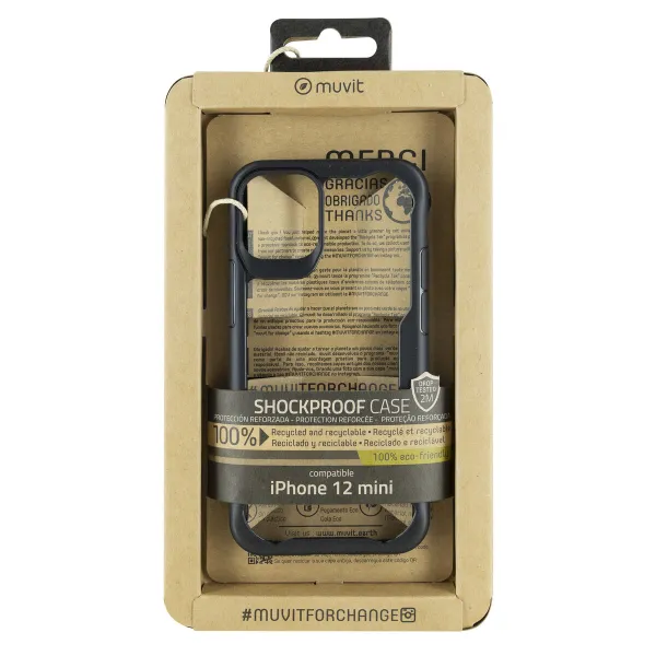 Mobile cover Muvit for Change iPhone 12 Mini Black