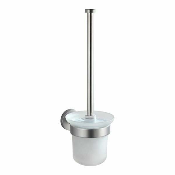 Brush holder Wenko 10 X 35 X 14 CM White Stainless steel Modern Chromed
