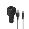 Car Charger Muvit for Change 1,2 m Black