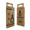 Keychain Muvit for Change Black Case AirTag