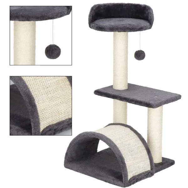 Monitasoinen kissatalo Springos PA1035 67 cm