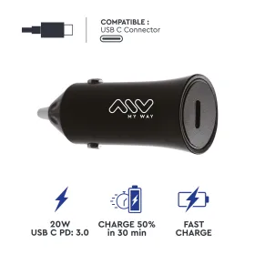 Autolaturi Myway Musta 20 W