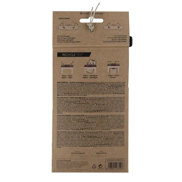 Waterproof case Muvit for Change Black Universal 6,5" (6,5")