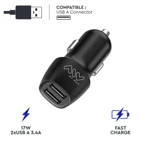 Autolaturi Myway Musta 15 W