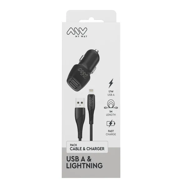 Car Charger Myway Black