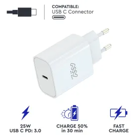 Seinalaadija Myway Valge 25 W