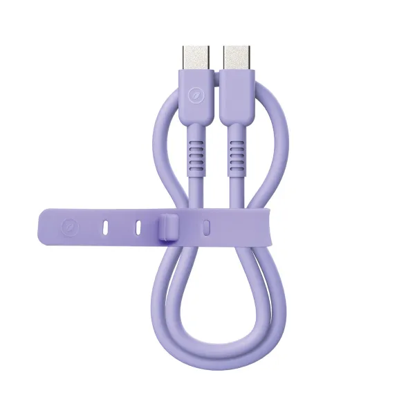 USB-C - USB-C Kaabel Muvit for Change Lavendel 0,2 m