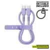 USB-C - USB-C Kaabel Muvit for Change Lavendel 0,2 m