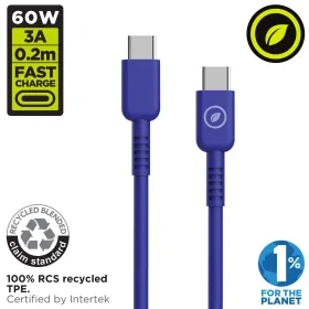 USB-C - USB-C kaapeli Muvit for Change Zils 0,2 m