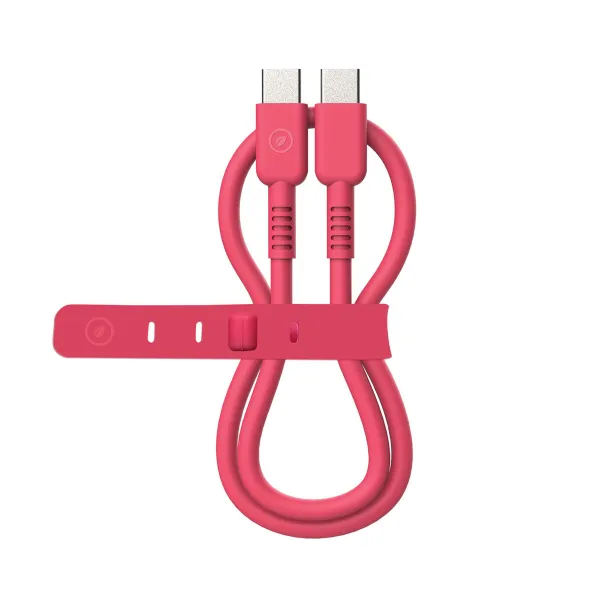USB-C - USB-C kaapeli Muvit for Change Magenta 0,2 m