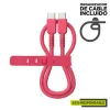 USB-C - USB-C Kaabel Muvit for Change Fuksiinpunane 0,2 m