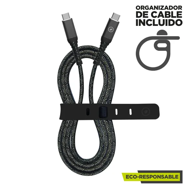 USB-C - USB-C kaapeli Muvit for Change Musta 1,2 m