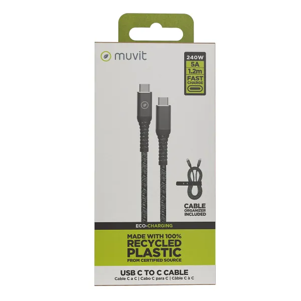 USB-C - USB-C Kaabel Muvit for Change Must 1,2 m