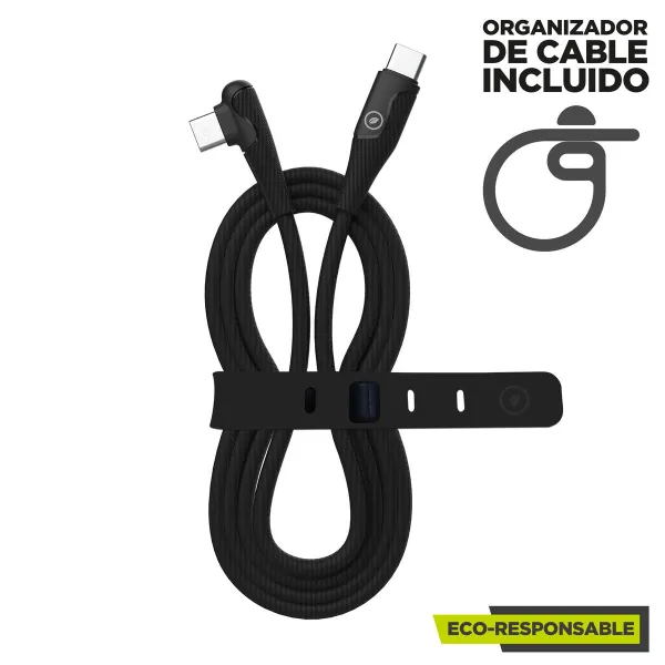 USB-C - USB-C kaapeli Muvit for Change Musta 1,2 m