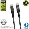 USB-C - USB-C kaapeli Muvit for Change Musta 1,2 m