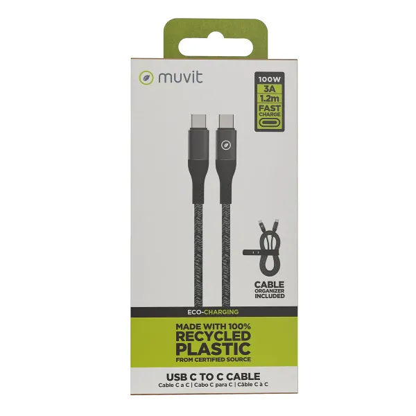USB-C - USB-C Kaabel Muvit for Change Must 1,2 m