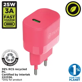 Seinälaturi Muvit for Change Magenta 25 W
