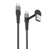 USB A - USB-C kaapeli Muvit for Change Musta