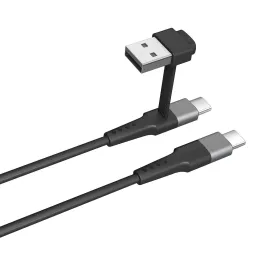 USB A - USB-C kaapeli Muvit for Change Musta