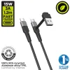USB A - USB-C kaapeli Muvit for Change Musta