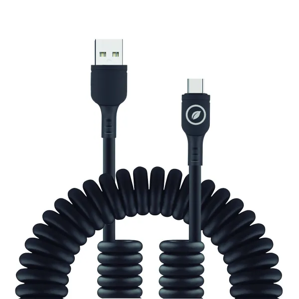 Кабель USB A — USB-C Muvit for Change Чёрный