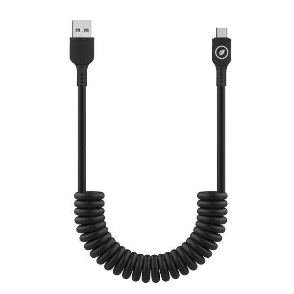 USB A uz USB-C Kabelis Muvit for Change Melns