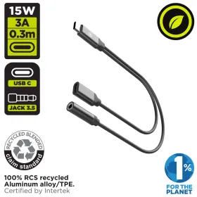Audio Adaptera Ligzda Muvit for Change Melns