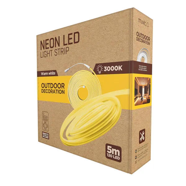 LED strips muvit iO iO Soft green Transparent 5 m Neon