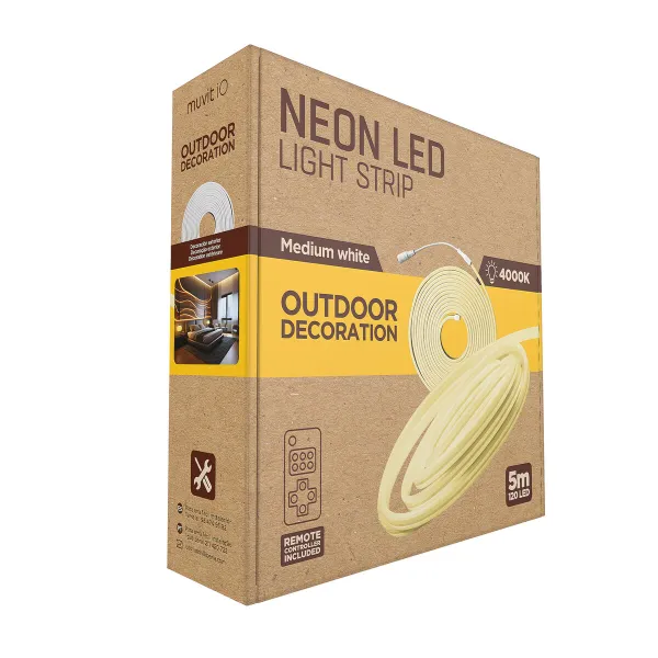LED ribad muvit iO iO Läbipaistev 5 m Neoon