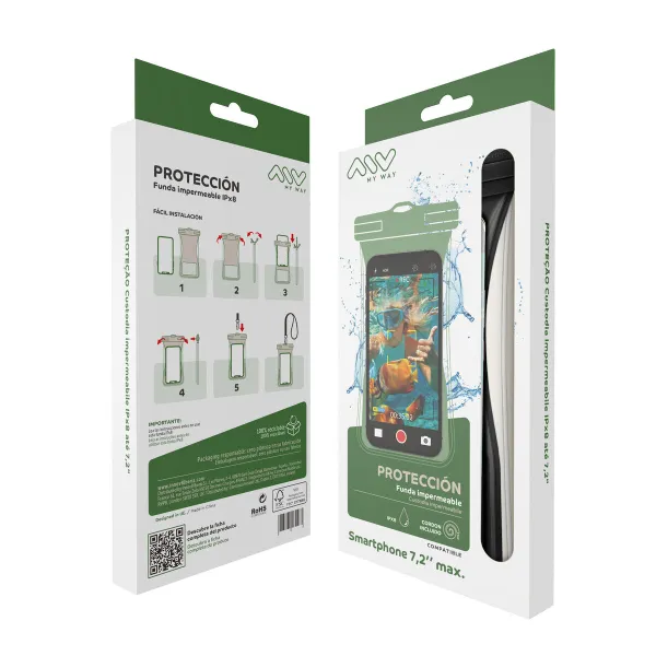 Waterproof case Myway Floating Black Universal 7,2" (7")