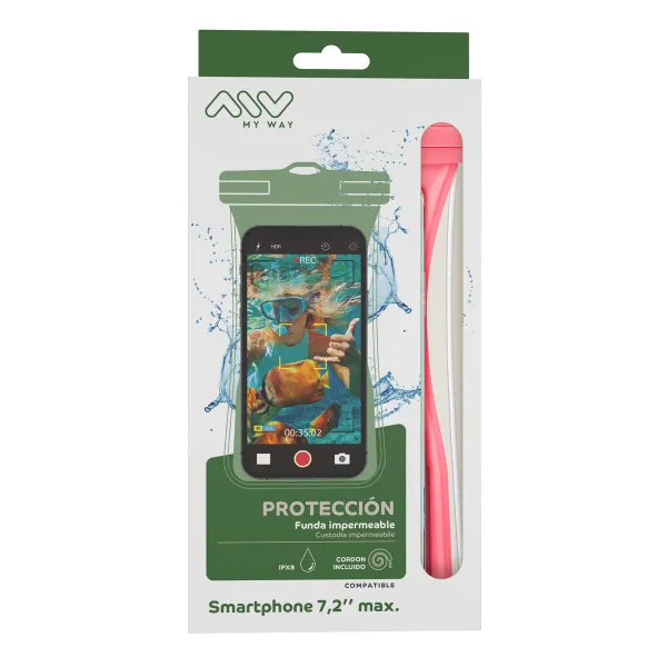 Waterproof case Myway Floating Pink Universal 7,2" (7")