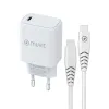 Зарядное для розетки + Кабель-USB-C Muvit for Change Белый