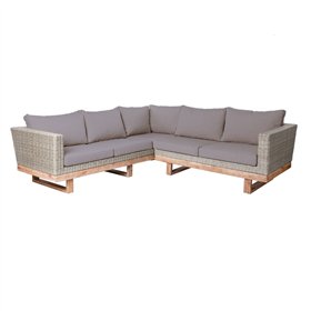 Garden sofa Patsy Grey 235 x 230 x 64,5 cm