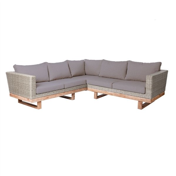 Garden sofa Patsy Grey 235 x 230 x 64,5 cm