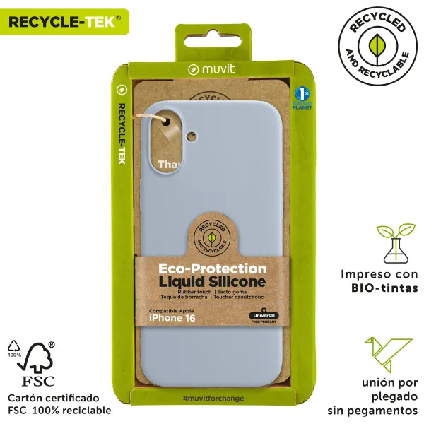 Mobiiltelefoni Kaaned Muvit for Change iPhone 16 Sinine