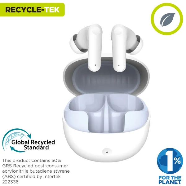 Austiņas In-ear Bluetooth Muvit for Change Balts