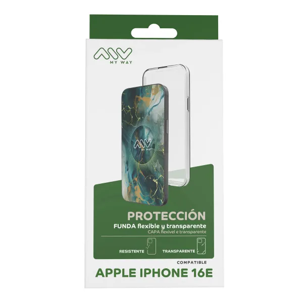 Mobile cover Myway IPhone 16e Transparent