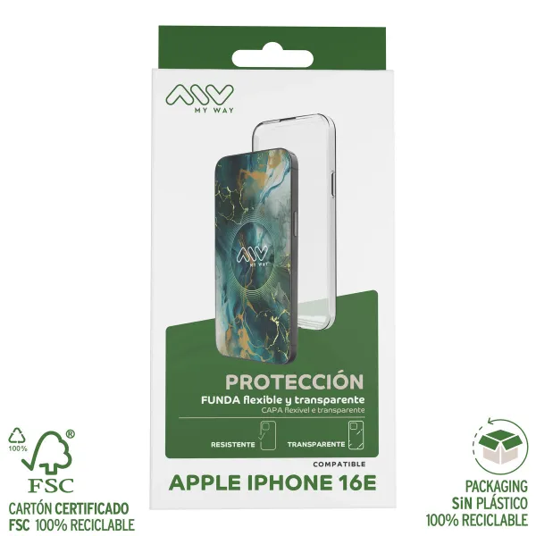 Mobile cover Myway IPhone 16e Transparent