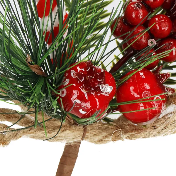 Новогоднее украшение в виде ветки искусственное Springos CA1212 24 см