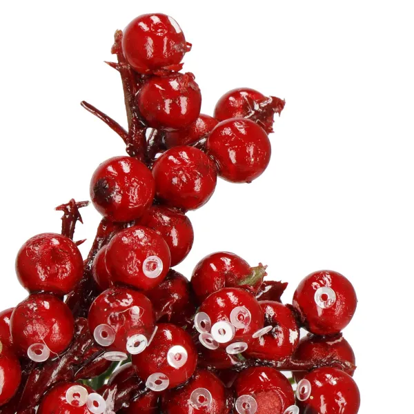 Новогоднее украшение в виде ветки искусственное Springos CA1212 24 см