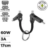 USB-kaabel Muvit MC278-A Must