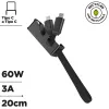 USB-kaabel Muvit MC167-RA-A Must