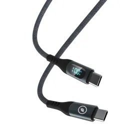 USB-C to USB-C Cable Muvit MC147-R-A Grey