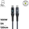 USB-C - USB-C kaapeli Muvit MC147-R-A Harmaa