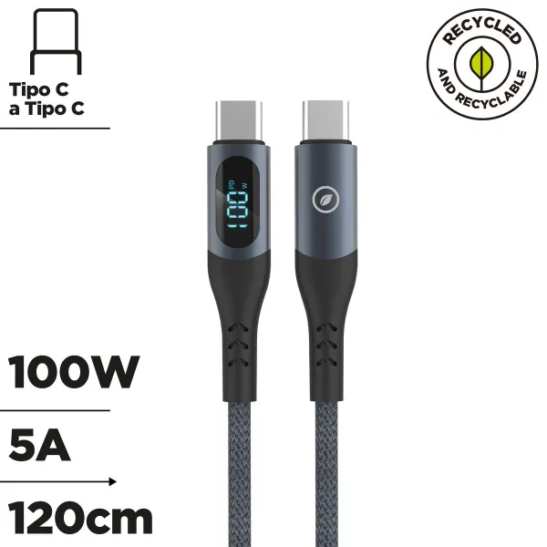 USB-C - USB-C kaapeli Muvit MC147-R-A Harmaa