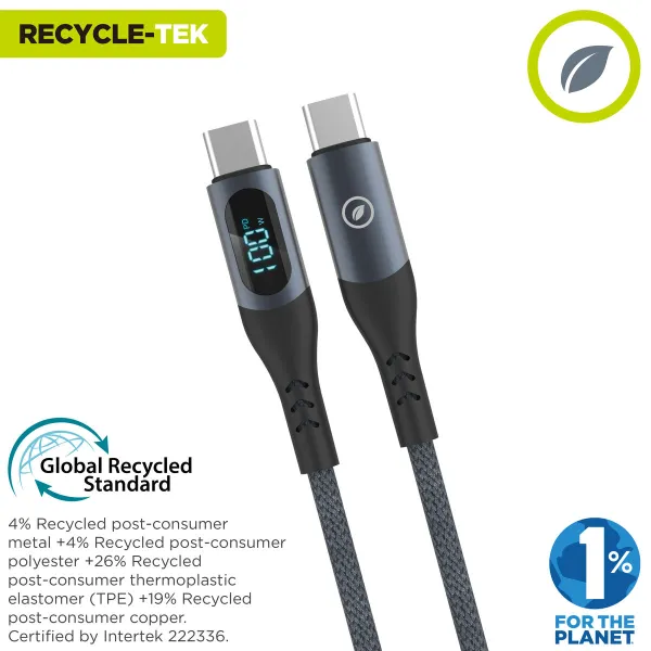 USB-C - USB-C kaapeli Muvit MC147-R-A Harmaa