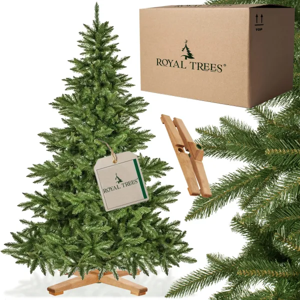 CT0195 Mākslīgā Ziemassvētku eglīte 220 cm Premium Royal Trees, dabīga egle, kā dzīve
