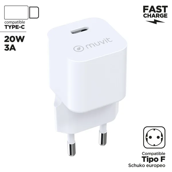 Wall Charger Muvit MCACC0048 20 W