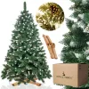 CT0191 Keinotekoinen joulukuusi 220 cm Premium Royal Trees, luminen timanttimänty käpyillä