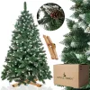 CT0191 Keinotekoinen joulukuusi 220 cm Premium Royal Trees, luminen timanttimänty käpyillä